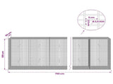 Gabion with 3.5 mm Wire and 5x2.5 cm Mesh 750x50x100 cm 3461865