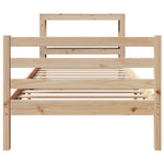 Bed Frame without Mattress 90x190 cm Single Solid Wood Pine 3305812