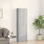 Wardrobe with Door Grey sonoma 55 x 25 x 189 cm Engineered wood 3334013