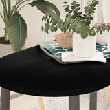 Table Top Dark Brown 100x50x2 cm Solid Wood Oak Oval 4009078
