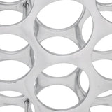 243503 Wine Rack Aluminium Silver 27 Bottles