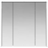 Bathroom Mirror Cabinet Black Oak 63.5 x 15.5 x 60.5 cm 889248