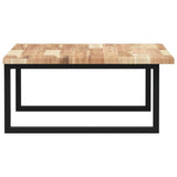 Basin Shelf Wall Mounted Steel and Solid Wood Acacia 3302893