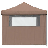 Party Tent Folding Brown 292 x 292 x 315 cm Oxford Fabric 42023570