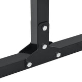 Dip Station 2 pcs Black 55 x 90 x 104.5 cm Powder-Coated Steel 42002571