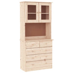 Highboard ALTA 77x35x165 cm Solid Wood Pine 3187779