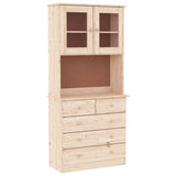 Highboard ALTA 77x35x165 cm Solid Wood Pine 3187779