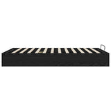 Ottoman Bed Frame Black Oak 193 x 135 x 25 cm Engineered Wood 3409278