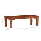 Coffee Table 110x50x35 cm Solid Acacia Wood 286258