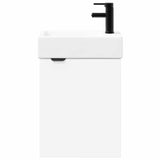 Bathroom Vanity Unit with Tap White 45.5 x 22.5 x 84 cm 889433