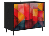 Sideboard HEESCH Black Oak 69 x 33 x 76 cm Engineered Wood 8006938