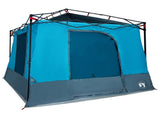 Camping Tent Set Folding 2 pcs Blue Taffeta and Fabric 3337171