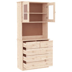 Highboard ALTA 77x35x165 cm Solid Wood Pine 3187779