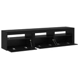 TV Cabinets 2 pcs Black oak 180 x 35 x 40 cm Engineered wood 3332505