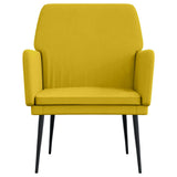 Armchair Yellow 62x79x79 cm Velvet 351378