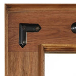 Mirror Solid Acacia Wood 50x50 cm 246307
