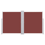 Retractable Side Awning Brown 140x600 cm 48457