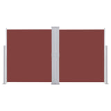 Retractable Side Awning Brown 140x600 cm 48457