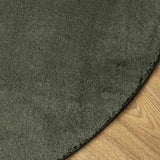 Rug HUARTE Short Pile Soft and Washable Forest Green 160 cm 375106