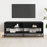 TV Cabinet Black 120.5x40x46 cm Engineered Wood and Metal 848889