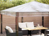 Gazebo Cover Replacement 300 x 300 x 26 cm Transparent PVC 42008410