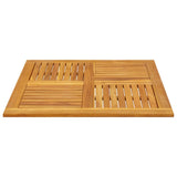 Table Top 90x90x2.2 cm Square Solid Wood Acacia 4004257