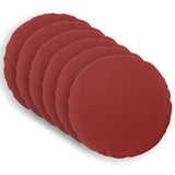 Throw Pillow 6 pcs HEERLEN Wine Red Dia. 60 cm Polyester 929824