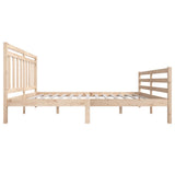 3100664 Bed Frame without Mattress Solid Wood 160x200 cm