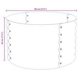 45530 Garden Raised Bed 80x80x44 cm Galvanised Steel Grey
