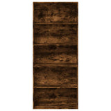 Book Cabinet Smoked Oak 80x30x189 cm Engineered Wood 3314673