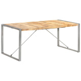Dining Table 180x90x75 cm Solid Rough Mango Wood 321564