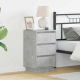 Bedside Cabinet Concrete Grey 39 x 34.5 x 65 cm Engineered wood 869629