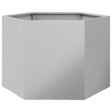 Garden Planter Hexagon 69x60x45 cm Galvanized Steel 851127