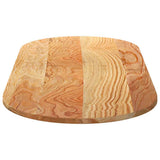 Table Top Light Brown 140x60x2 cm Solid Wood Oak Oval 4009072