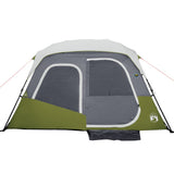 Family Tent with LED 6-Person Light Green Quick Release 94308
