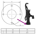 Garden Hand Water Pump Cast Iron 43867