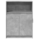 Sideboard with LED Concrete Grey 72x34x100 cm Engineered Wood 852162