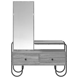Dressing Table Grey Sonoma 100 x 36.5 x 136 cm Engineered Wood 8007686