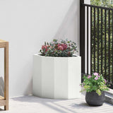 Corner Planter White 30 x 30 x 35 cm Steel 883655