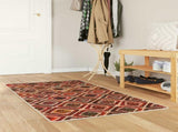 Rug Runner MARSA Multicolour 100 x 200 cm Polyester and PVC 42023272