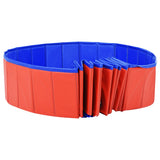 Foldable Dog Swimming Pool Red 300x40 cm PVC 92601