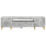 LED TV Cabinet Concrete Grey Engineered Wood 897128