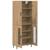 Highboard 2 pcs Old Wood 69.5 x 34 x 180 cm Engineered Wood 3403184