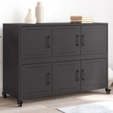 Sideboard Black 100.5x39x72 cm Steel 846740