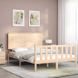 Bed Frame without Mattress 140x190 cm Solid Wood Pine 3193381