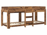 Bunk Bed for Kids Old Wood 75 x 190 cm Engineered Wood 3410545