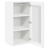 Wall Glass Cabinet LUCCA High Gloss White 40 x 31 x 80 cm 884993