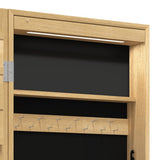 Mirror Jewellery Cabinet with LED Lights Wall Mounted 353234