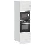 Oven Cabinets 2 pcs Lucca White Engineered Wood 3315031