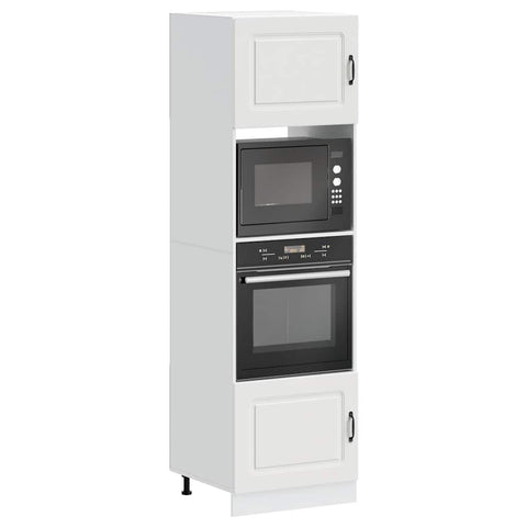 Oven Cabinets 2 pcs Lucca White Engineered Wood 3315031